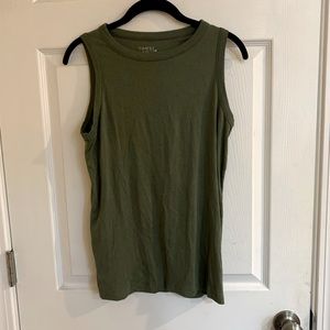 Green tank top